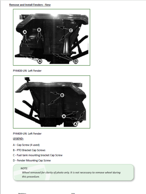 John Deere 5103, 5103S, 5103E, 5203 Tractors Repair Technical Manual - Image 5