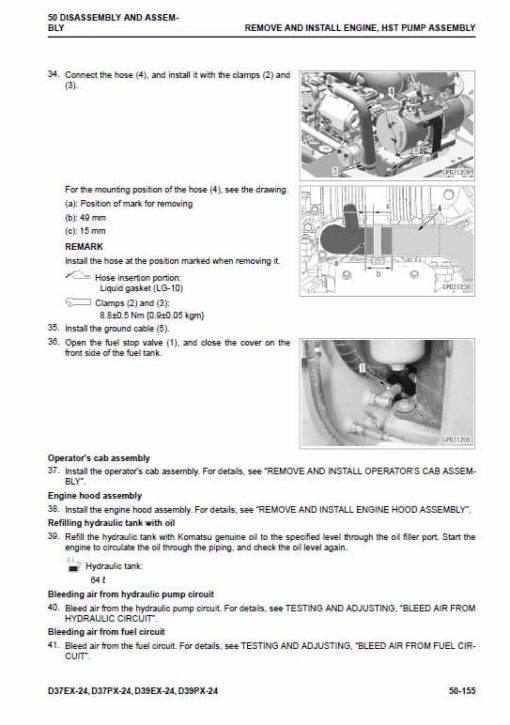 Komatsu D37EX-24, D37PX-24, D39EX-24, D39PX-24 Dozer Service Manual - Image 5