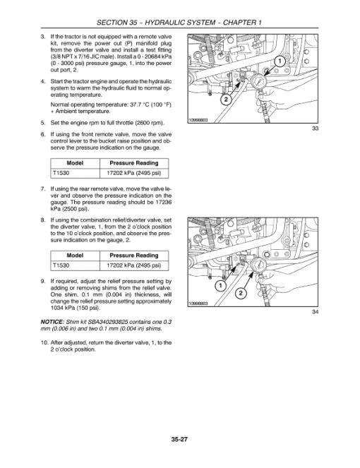 New Holland T1530 Tractor Service Manual - Image 5