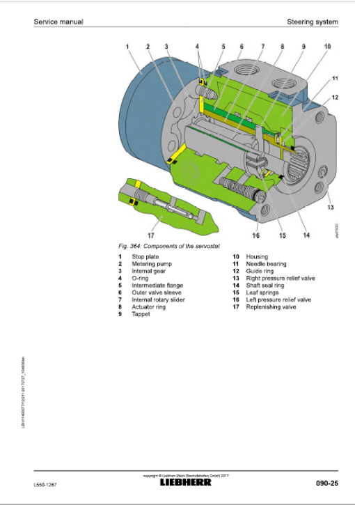 Liebherr L550 Type 1287 Wheel Loader Service Manual - Image 5