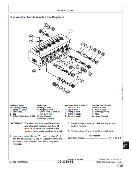 John Deere 892E LC Excavator Repair Technical Manual - Image 5