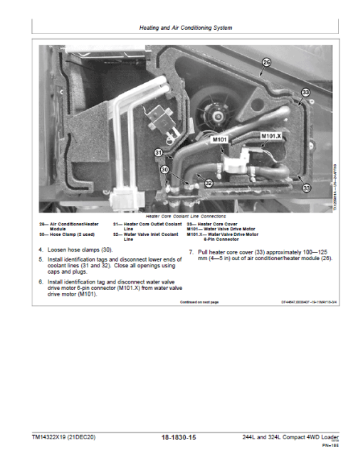 John Deere 244L, 324L Compact 4WD Loader Repair Technical Manual (S.N after B047716 - ) - Image 2