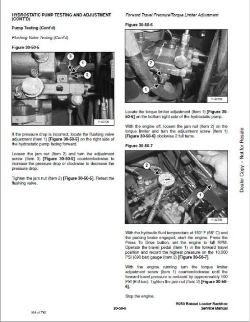 Bobcat B250 Loader Service Repair Manual - Image 5