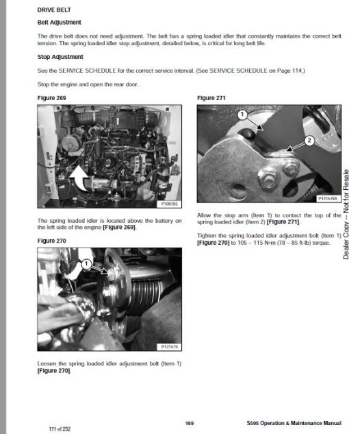 Bobcat S595 Skid-Steer Loader Service Repair Manual - Image 5