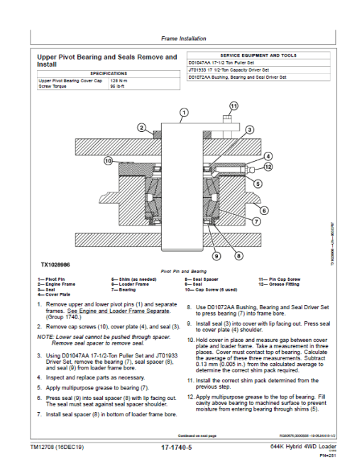 John Deere 644K Hybrid 4WD Loader Technical Manual (S.N after E651322 -) - Image 5