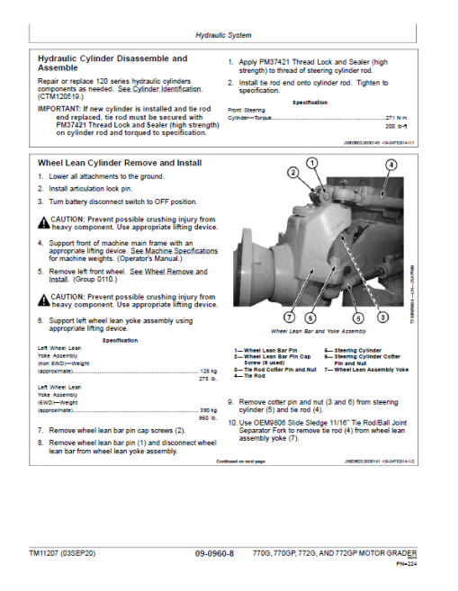 John Deere 770G, 770GP, 772G, 772GP Grader Technical Manual (S.N - 634753 ) - Image 5