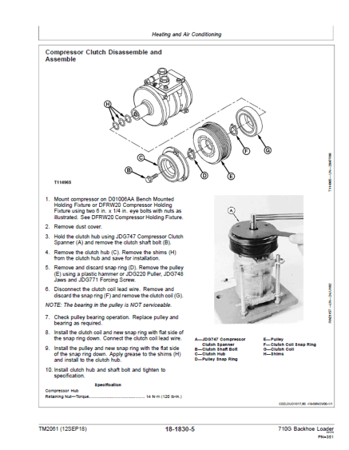 John Deere 710G Backhoe Loader Repair Technical Manual - Image 5