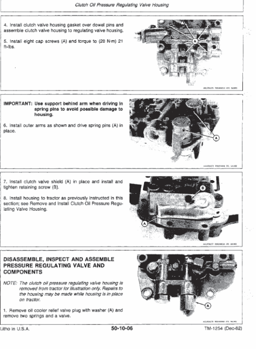 John Deere 8850 Tractor Technical Manual (TM1254 and TM1256) - Image 4