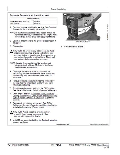 John Deere 770G, 770GP, 772G, 772GP Grader Technical Manual (S.N 680878 - 680877 ) - Image 5