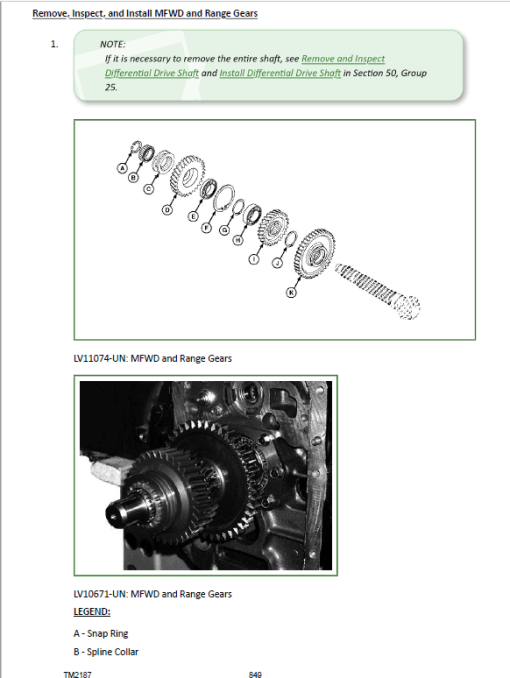 John Deere 5225, 5325, 5425, 5525, 5603, 5625 Tractors Service Repair Manual - Image 5