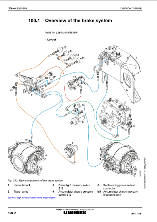 Liebherr L566 Type 1618 Wheel Loader Service Manual - Image 5