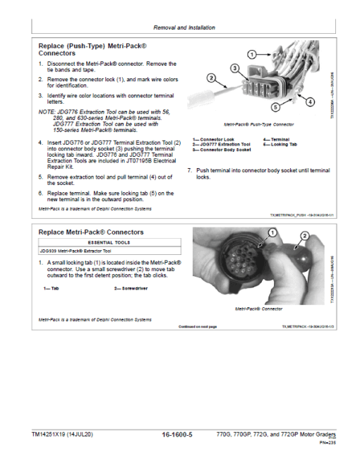 John Deere 770G, 770GP, 772G, 772GP Grader Technical Manual (S.N 680878 & C003007 - ) - Image 5