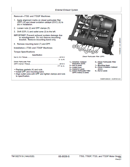 John Deere 770G, 770GP, 772G, 772GP Grader Technical Manual (S.N F656526 -F678817) - Image 5