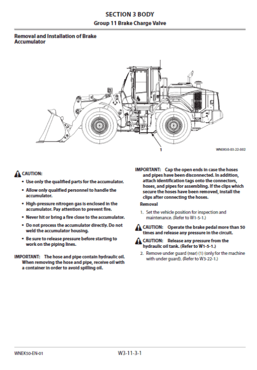 Hitachi ZW220-6 Wheel Loader Service Repair Manual - Image 3