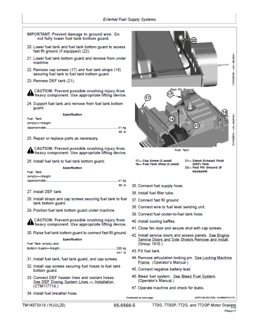 John Deere 770G, 770GP, 772G, 772GP Grader Technical Manual (S.N F680878 - F680877) - Image 5