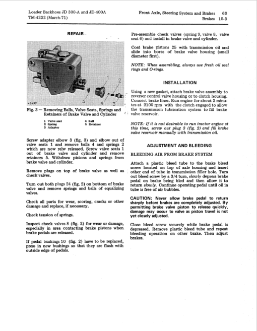 John Deere 300A, 400A Backhoe Loader Repair Technical Manual - Image 5