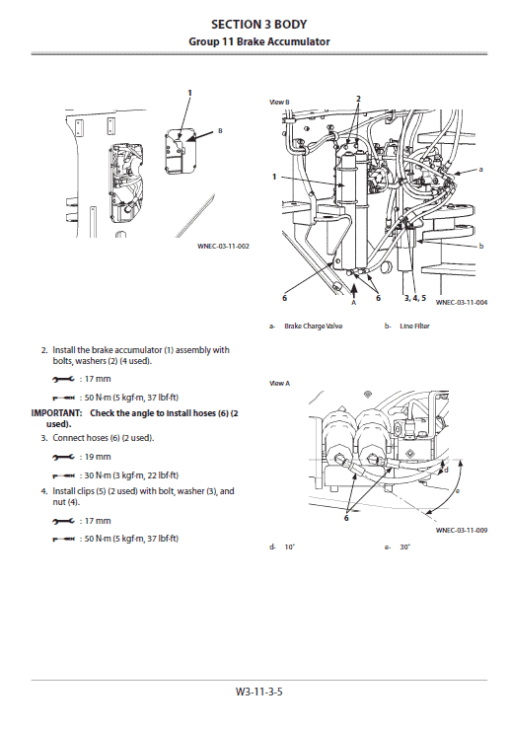 Hitachi ZW250-5B Wheel Loader Service Repair Manual - Image 5