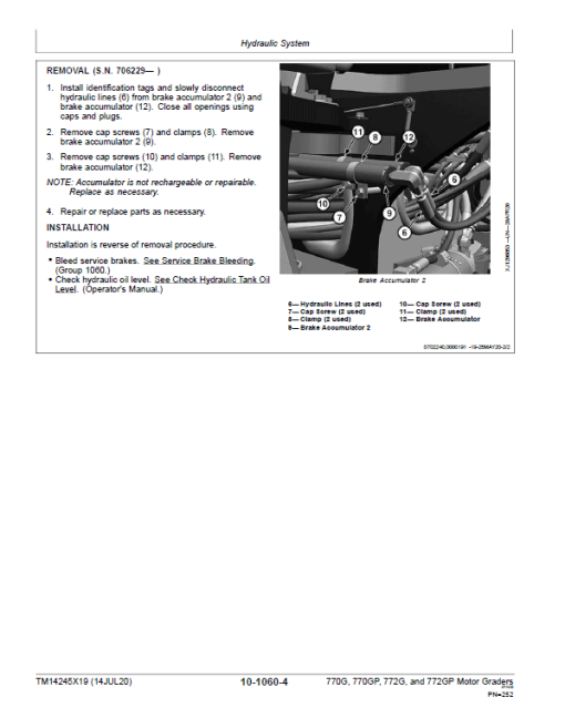 John Deere 770G, 770GP, 772G, 772GP Grader Technical Manual (S.N F680878 & L700954 - ) - Image 5