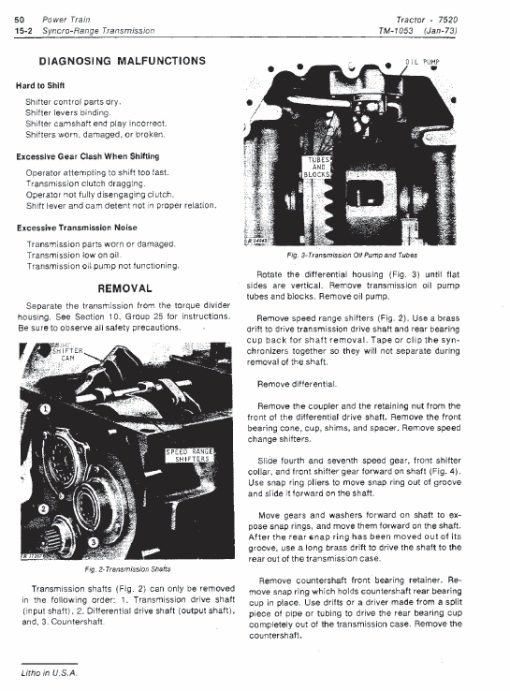 John Deere 7520 Tractor Repair Technical Manual (TM1053) - Image 5