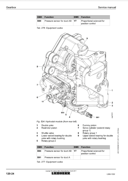 Liebherr L556 Type 1332 Wheel Loader Service Manual - Image 5