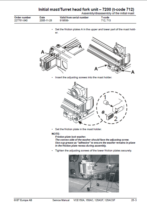 BT VCE150A, VCE150AC, VCE125ASF, VCE125ACSF, C15 Vector Truck Manual - Image 5