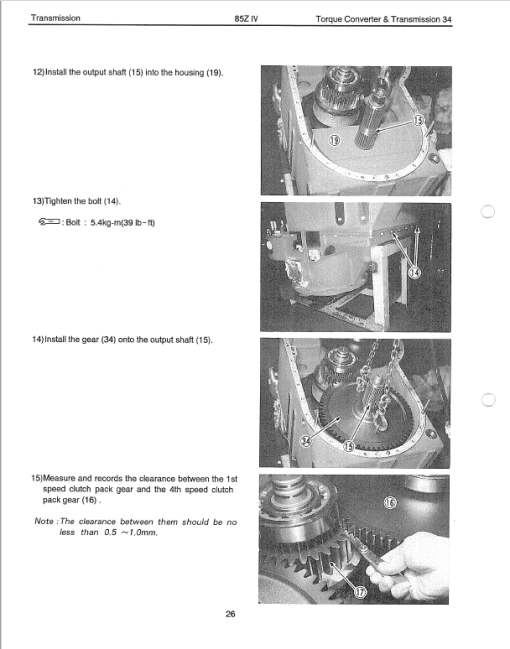 Kawasaki 85ZIV Wheel Loader Repair Service Manual - Image 3