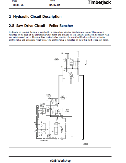 John Deere 608B Tracked Feller Buncher Harvester Repair Manual - Image 5