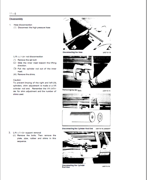 Toyota 5FGC18, 5FGC23, 5FGC25, 5FDC25, 5FGC28, 5FGC30, 5FDC30 Forklift Repair Manual - Image 5