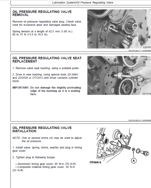 John Deere 3029, 4039, 4045, 6059, 6068 Engines Saran Repair Manual ( SN before - 499999CD) - Image 5