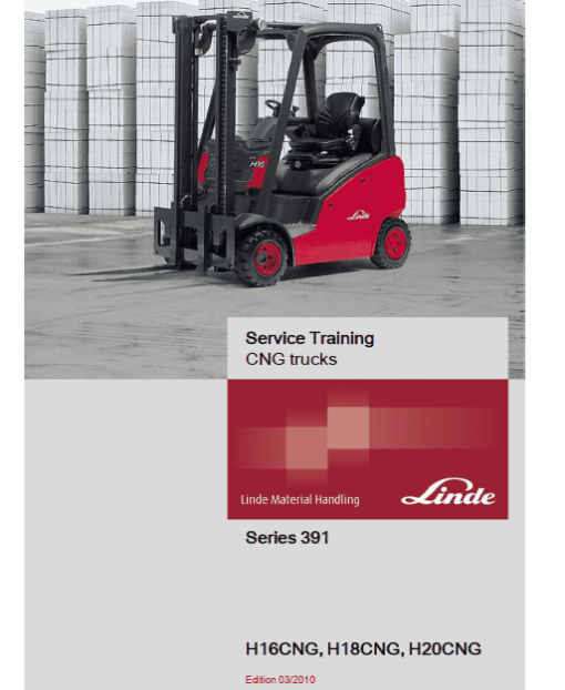 Linde H14D, H14T, H16D, H16T, H16CNG, H18D, H18T, H18CNG, H20D, H20T, H20CNG TL Repair Service Manual - Image 5