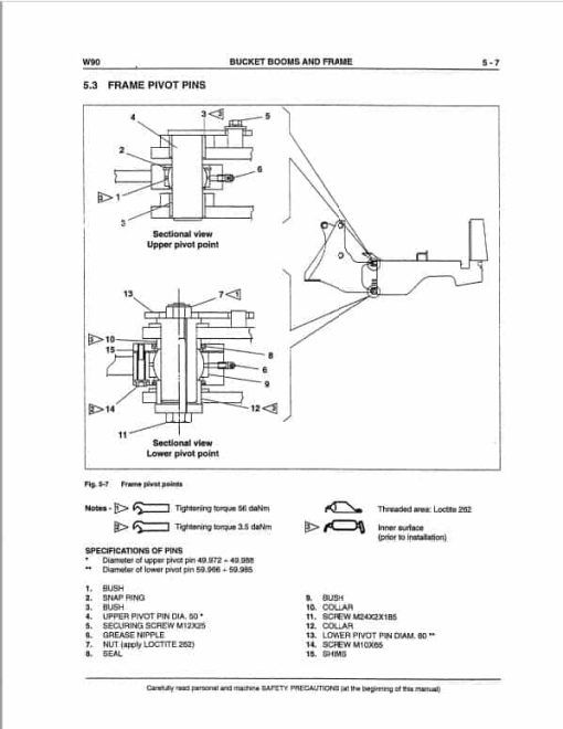 Fiatallis FW90 Wheel Loader Repair Service Manual - Image 5