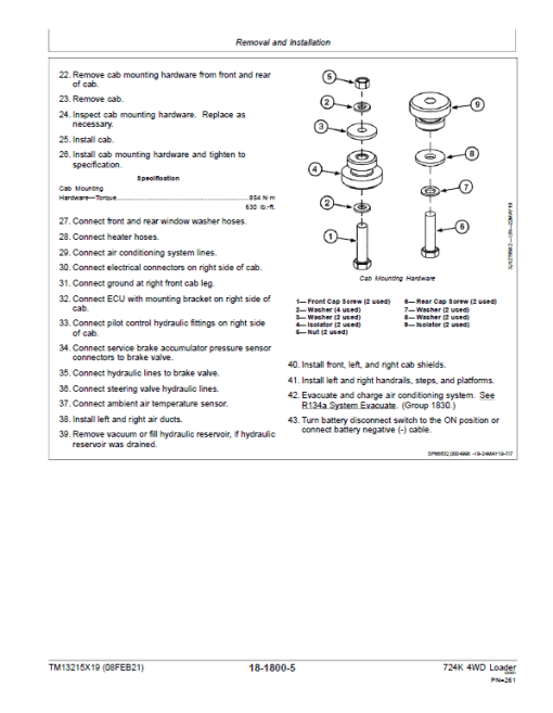 John Deere 724K 4WD Technical Manual (S.N from C000001 & D000001 - ) - Image 5