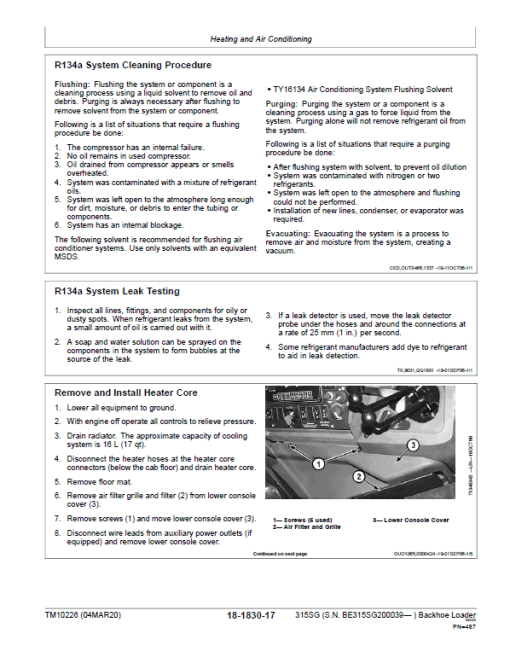 John Deere 315SG Backhoe Loader Repair Technical Manual (S.N after BE315SG200039 - ) - Image 5