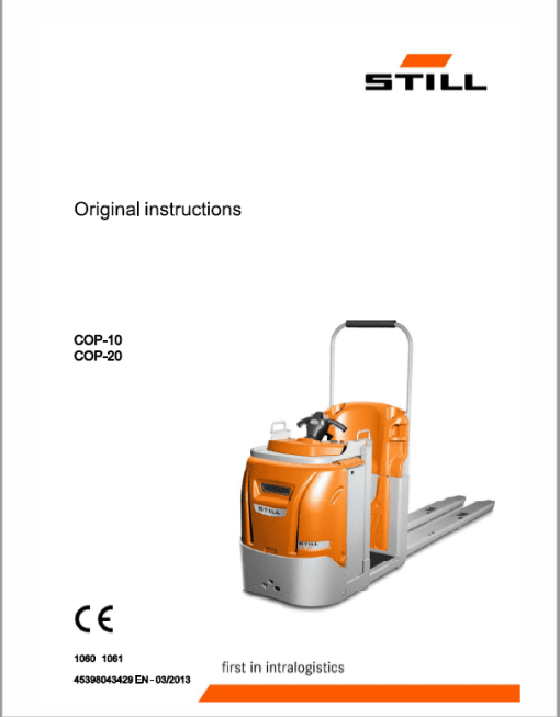 Still COP-20, COP-H10, COP-LH10, CS20, CS10M, CS16S, CS30Z, EGU-S, EGU, EGV Repair Manual - Image 2