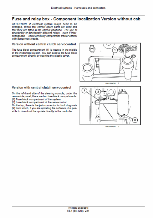 New Holland TK4020F, TK4020V, TK4030, TK4040, TK4040M Tractor Manual - Image 5