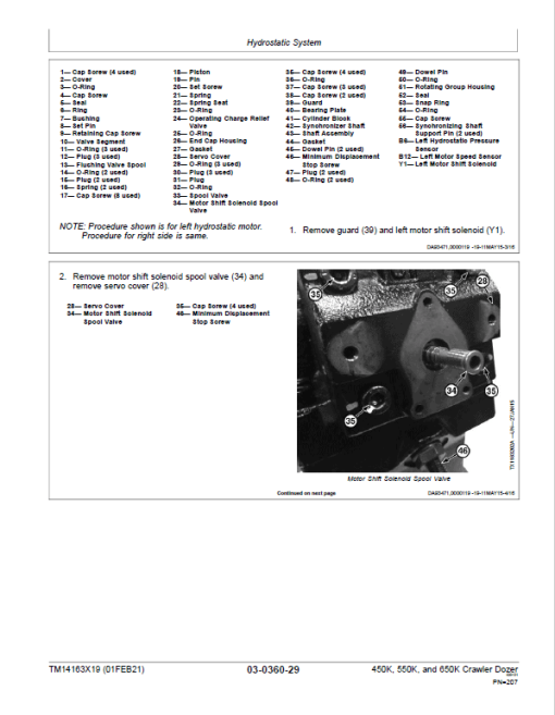 John Deere 450K, 550K, 650K Crawler Dozer Technical Manual (SN. from F304771) - Image 5