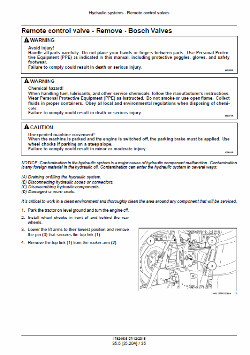 New Holland TS6.110, TS6.120, TS6.125, TS6.140 Tractor Service Manual - Image 5