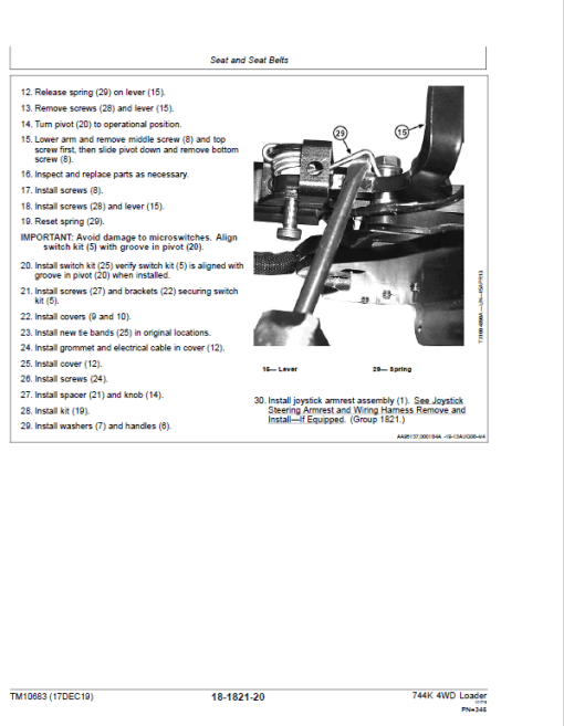 John Deere 744K 4WD Engine T3 & S2 Loader Technical Manual (S.N before - 632967 ) - Image 5