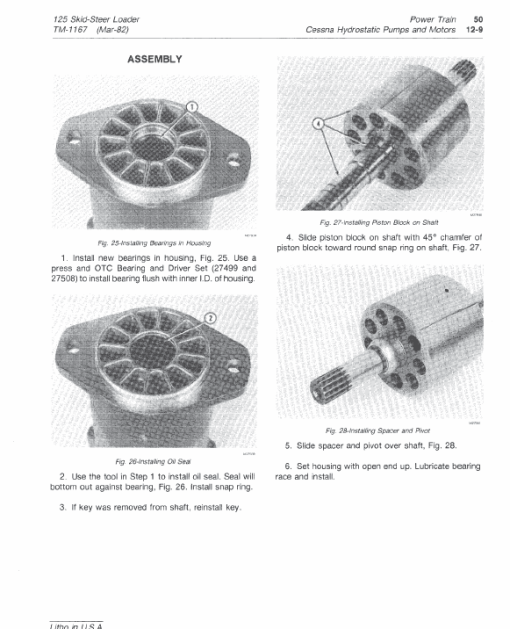 John Deere 125 Skid-Steer Loader Repair Technical Manual - Image 5