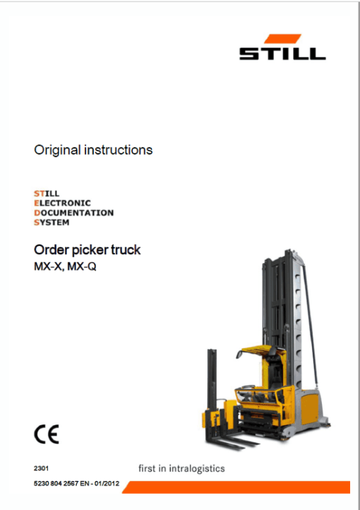 Still MX-X Order Picking Truck  Generation 4, 48v and 80v Workshop Repair Manual - Image 6