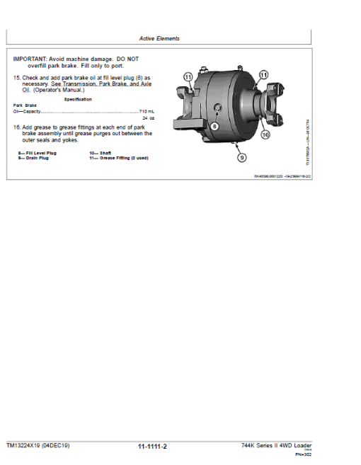 John Deere 744K 4WD Series II Loader Technical Manual (S.N after F664578 -) - Image 5