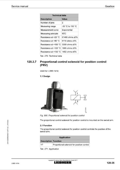 Liebherr L580 Type 1414 Wheel Loader Service Manual - Image 5