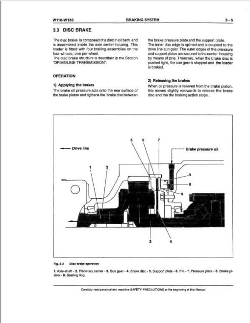 Fiatallis FW110, FW130 Wheel Loader Repair Service Manual - Image 5