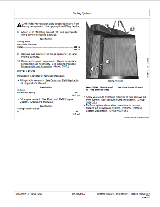 John Deere 803MH, 853MH, 859MH Harvester Closed-Loop Repair Manual (S.N C270423 - & D270423 -) - Image 5