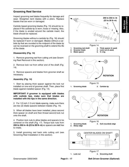 Toro Greensmaster Triflex 3300, 3400 (Models 04510, 04520) Service Repair Manual - Image 5