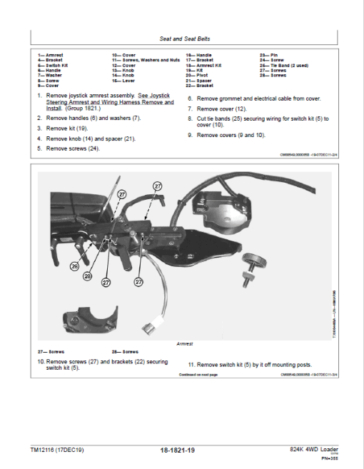 John Deere 824K 4WD Engine T3 & S2 Loader Technical Manual (S.N 641970 - 664099) - Image 5