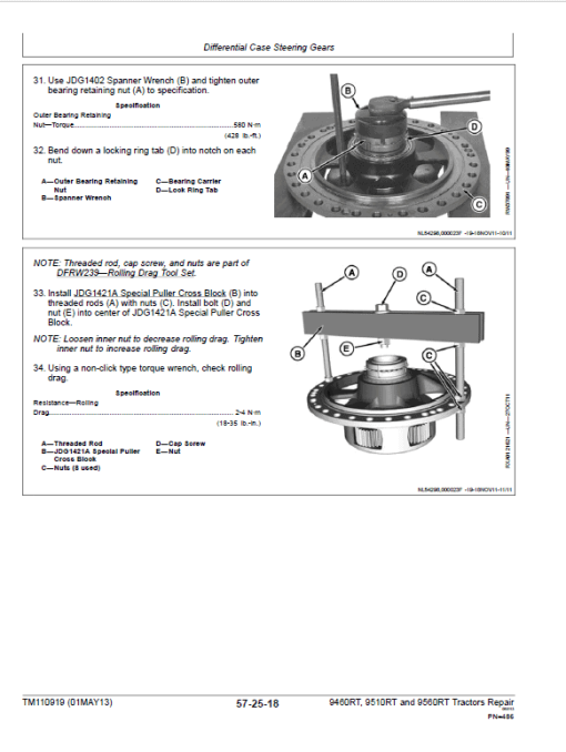 John Deere 9460RT, 9560RT, 9560RT Tractors Repair Technical Manual - Image 5