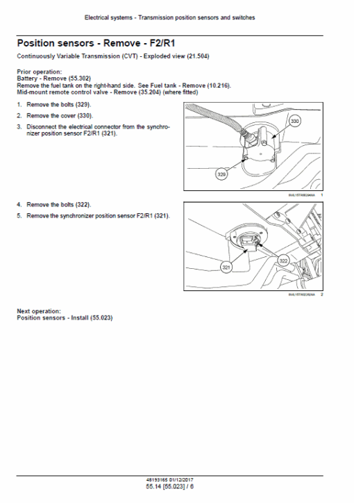 New Holland T7.290, T7.315 Tractor Service Manual - Image 5