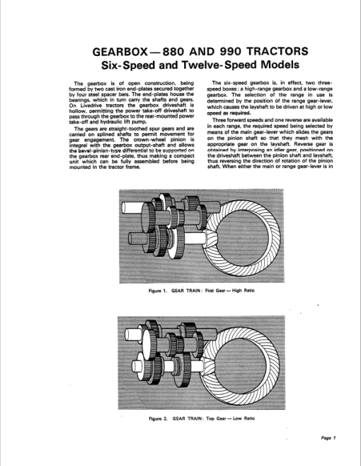 Case David Brown 770, 780, 880, 990, 1200 Implematic Tractor Service Manual - Image 5