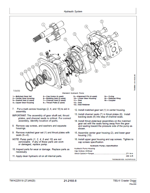 John Deere 700J-II Crawler Dozer Technical Manual (SN. from D306726) - Image 5